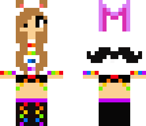 mustache girl