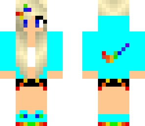 rainbow nike girl