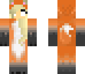 girl herobrine in fox outfit
