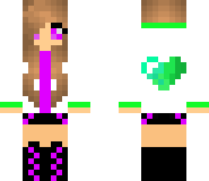 purple and green jacket girl