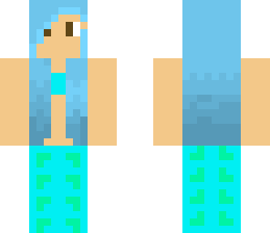 blue haired mermaid