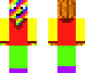 rainbow head almost done