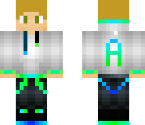 green blue hoodie