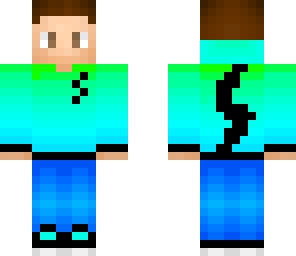 's' blue-green faded boy