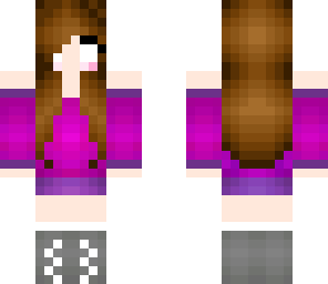 purple herobrine girl