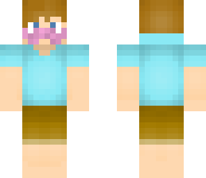 me with pink mustache