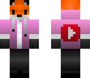 youtuber hoodie fox pink