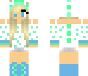blonde dino girl