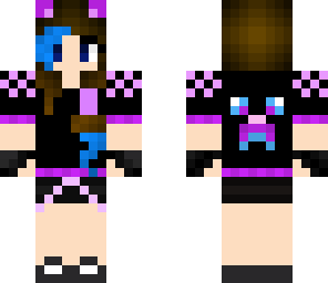 purple and cyan cat gamer edited