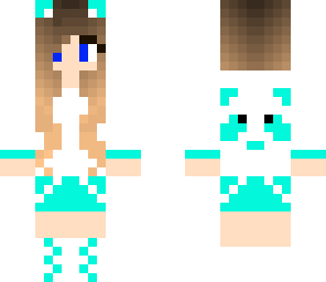 neon blue panda