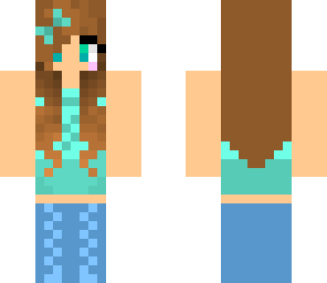 girl in blue jumper