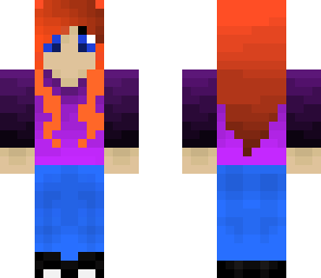 orange hair blue eyes