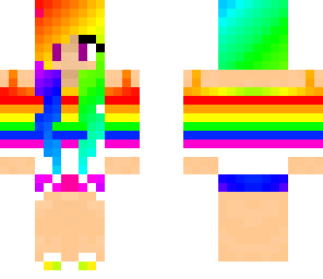 rainbow girl