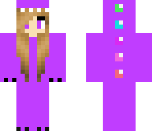 purple dino girl