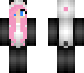 cute pink panda girl