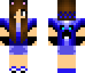 blue cat girl
