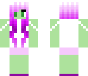 mint-purple zombie girl