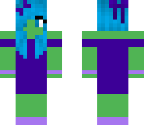 blue zombie girl
