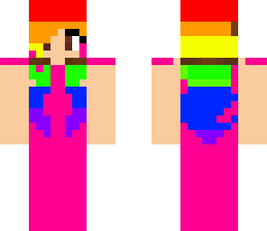 cute rainbow girl