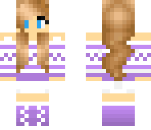 cute purple girl