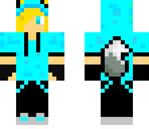 baby blue blond wolf boy textured