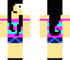 surprised girl minecraft skin