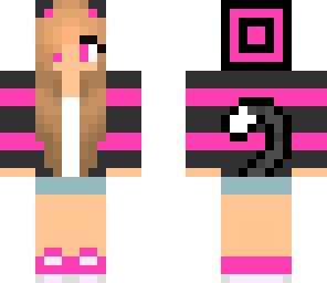 cute pink cat girl