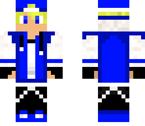 samuelschocks blond blue gamer skin