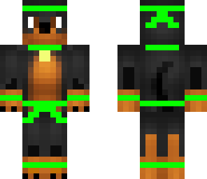 green ninja dog