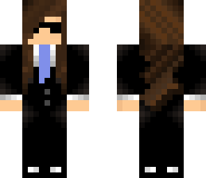blue tie secret agent girl