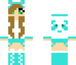 light blue panda