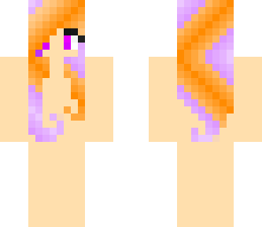 purple and orange striped hair base