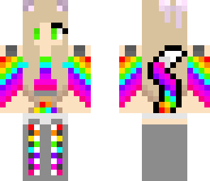 rainbow pretty girl