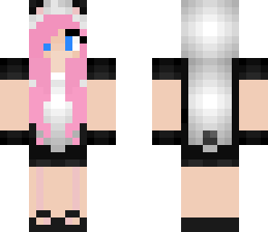 cute pink panda girl