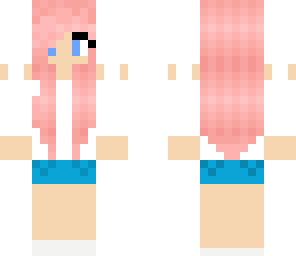 beach girl with cute pink hair