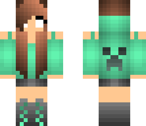 mujer minecraftiana