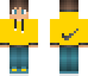 yellow nike kid
