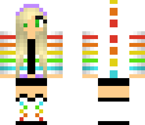rainbow dino girl