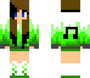 green and black girl