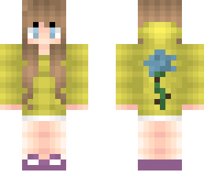 cyan flower girl
