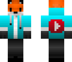 youtuber hoodie fox light blue