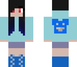 black and blue hair girl