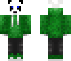 hoodie panda green