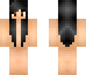 black haired girl skin base
