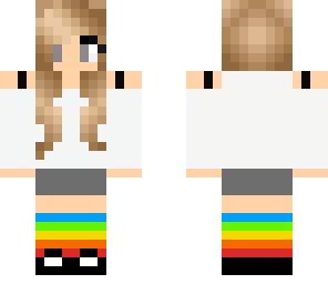 rainbow socks girl