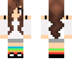 girl with rainbow socks