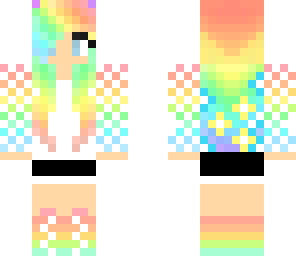 edited rainbow girl