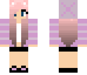 pink haired cat