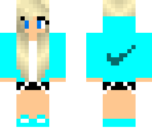 teal nike girl