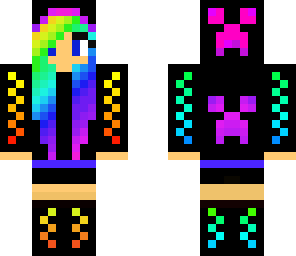 rainbow creeper girl